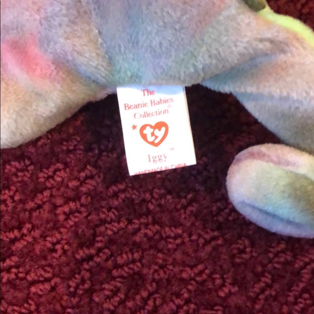 TY Beanie Baby Iggy the Iguana Rare - Picture 3 of 5